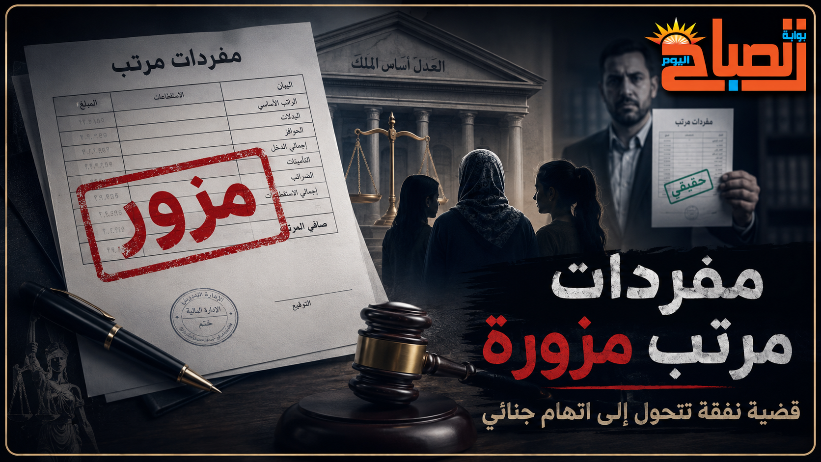 مفردات مرتب مزورة تقلب قضية نفقة إلى اتهام جنائي.. هل حبس الأب بناته أم كشف التزوير؟